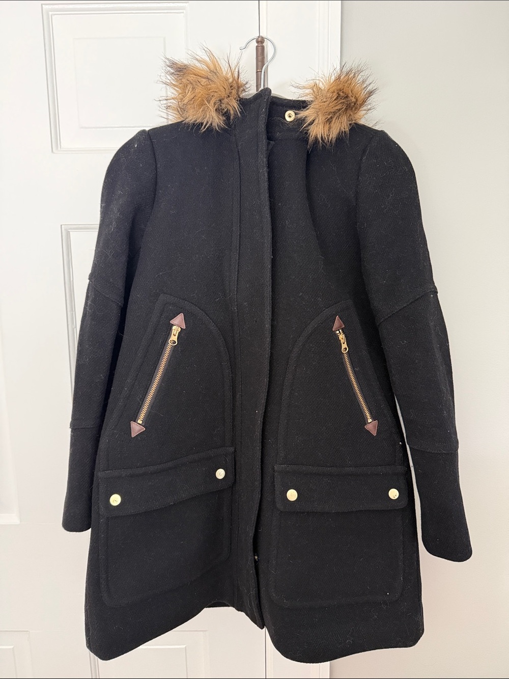J. Crew Black Wool Chateau Parks